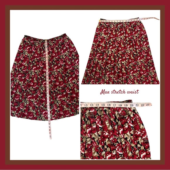 Vintage Volup Leslie Fay Women's Petite Floral Dress Size 16WP - Picture 13 of 15